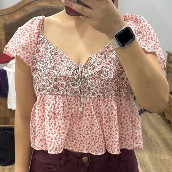 American Eagle short sleeve babydoll shirt - Picture 3 of 3